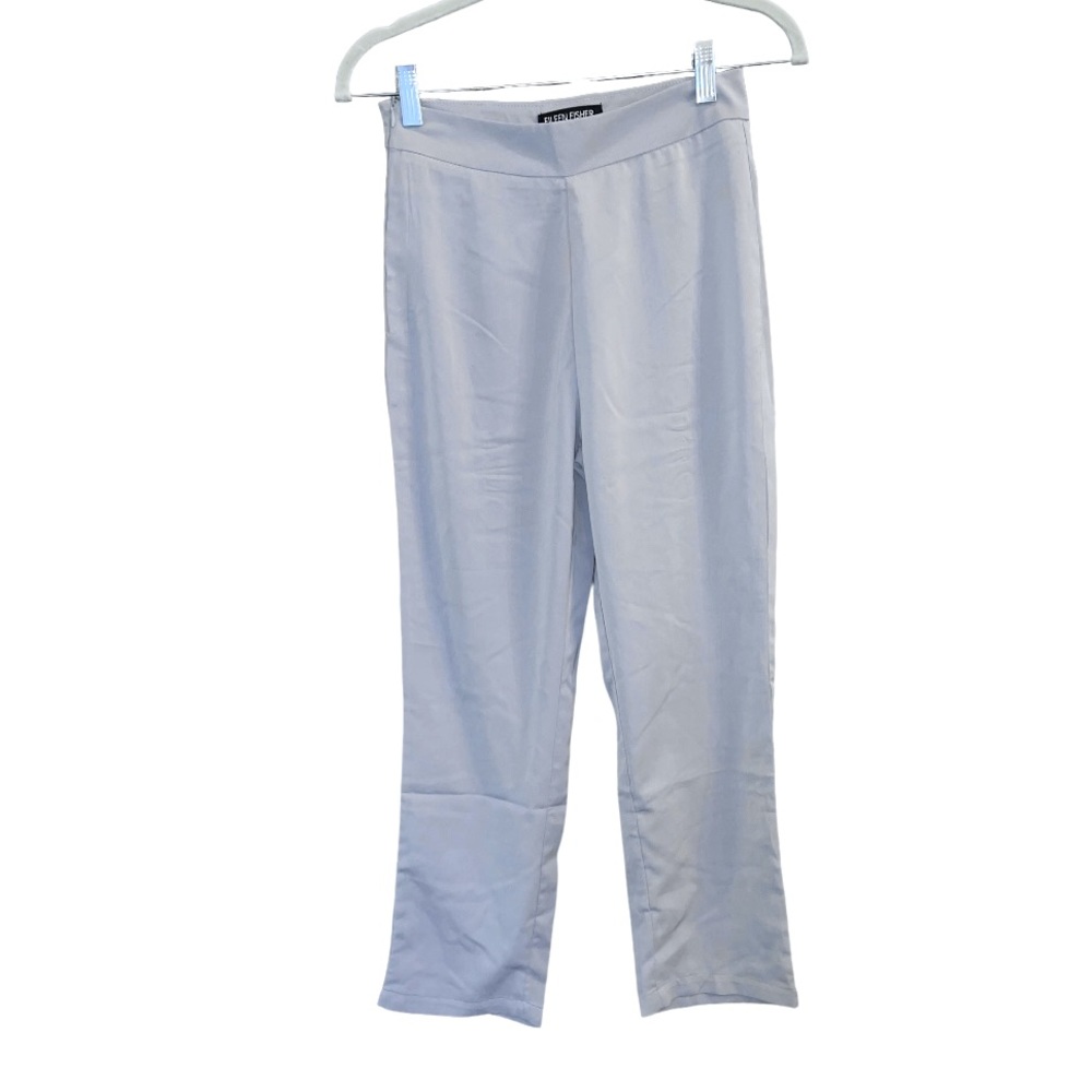 Eileen Fisher Straight Yoke Pants in Silver Grey‎ M